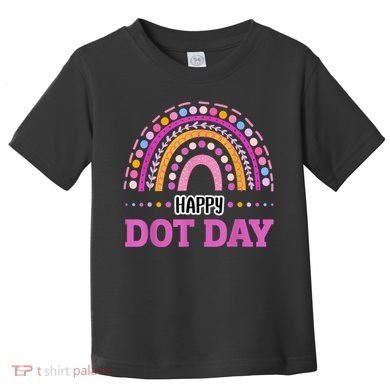 Boho Rainbow Happy Dot Day September 15th Gift Toddler T-Shirt
