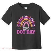 Boho Rainbow Happy Dot Day September 15th Gift Toddler T-Shirt thumb 0
