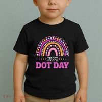 Boho Rainbow Happy Dot Day September 15th Gift Toddler T-Shirt thumb 2
