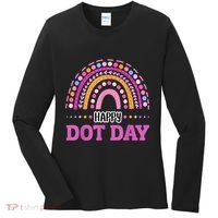 Boho Rainbow Happy Dot Day September 15th Gift Women's Long Sleeve Shirt thumb 0