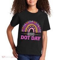 Boho Rainbow Happy Dot Day September 15th Gift Kids T-Shirt thumb 2