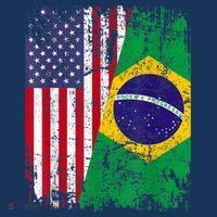 BRAZILIAN ROOTS | Half American Flag | BRAZIL Beanie thumb 2