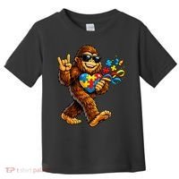 Bigfoot Rock Hand Autism Awareness Puzzle Toddler T-Shirt thumb 0