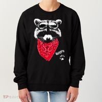 Bandito Raccoon In Red Scarf And Goggles Women's Sweatshirt thumb 0