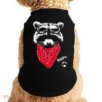 Bandito Raccoon In Red Scarf And Goggles Doggie Tank thumb 0