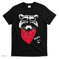 Bandito Raccoon In Red Scarf And Goggles T-Shirt thumb 0