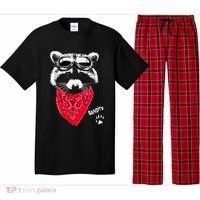 Bandito Raccoon In Red Scarf And Goggles Pajama Set thumb 0