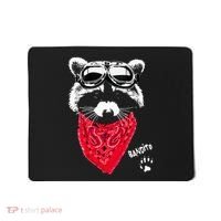 Bandito Raccoon In Red Scarf And Goggles Mousepad thumb 0