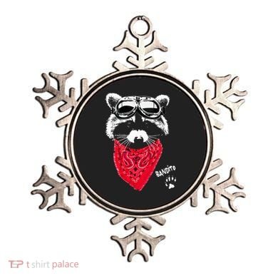 Bandito Raccoon In Red Scarf And Goggles Ornament