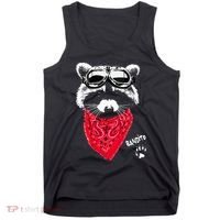 Bandito Raccoon In Red Scarf And Goggles Tank Top thumb 0