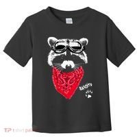 Bandito Raccoon In Red Scarf And Goggles Toddler T-Shirt thumb 0