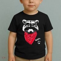 Bandito Raccoon In Red Scarf And Goggles Toddler T-Shirt thumb 2