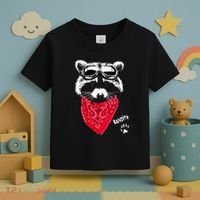 Bandito Raccoon In Red Scarf And Goggles Toddler T-Shirt thumb 3