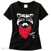 Bandito Raccoon In Red Scarf And Goggles Women's T-Shirt thumb 0