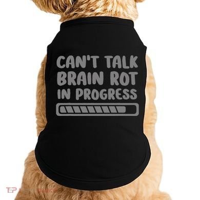 Brain Rot In Progress CanT Talk Gaming Brainrot Meme Doggie Tank