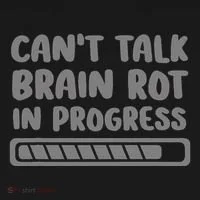 Brain Rot In Progress CanT Talk Gaming Brainrot Meme Bucket Hat thumb 4