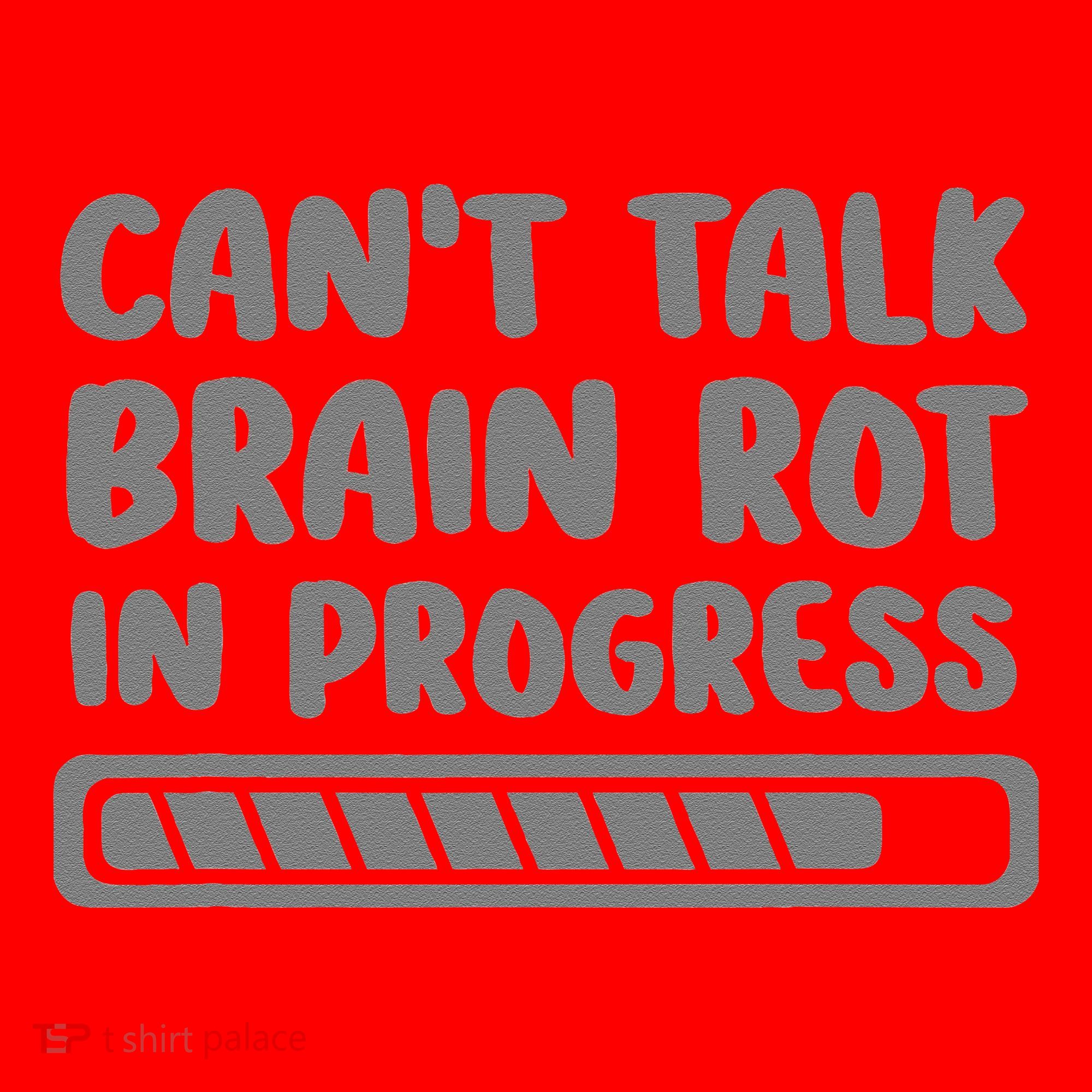 Brain Rot In Progress CanT Talk Gaming Brainrot Meme Santa Hat