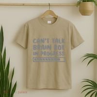 Brain Rot In Progress CanT Talk Gaming Brainrot Meme T-Shirt thumb 2