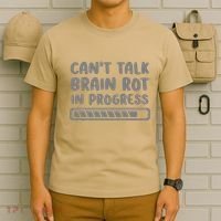 Brain Rot In Progress CanT Talk Gaming Brainrot Meme T-Shirt thumb 6