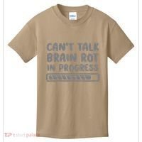 Brain Rot In Progress CanT Talk Gaming Brainrot Meme Kids T-Shirt thumb 0