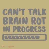 Brain Rot In Progress CanT Talk Gaming Brainrot Meme Kids T-Shirt thumb 2