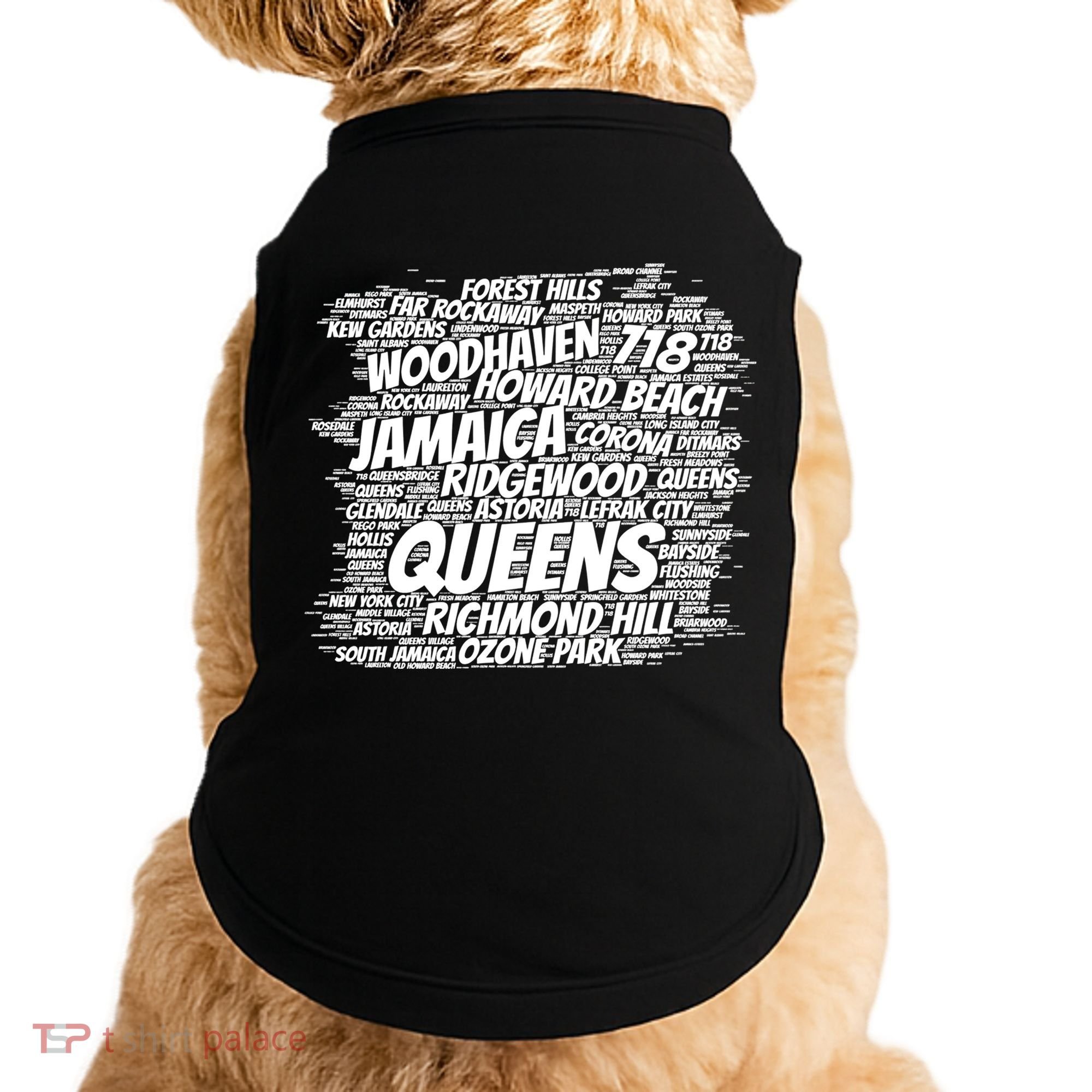 Born Raised In Queens Borough New York City Doggie Tank