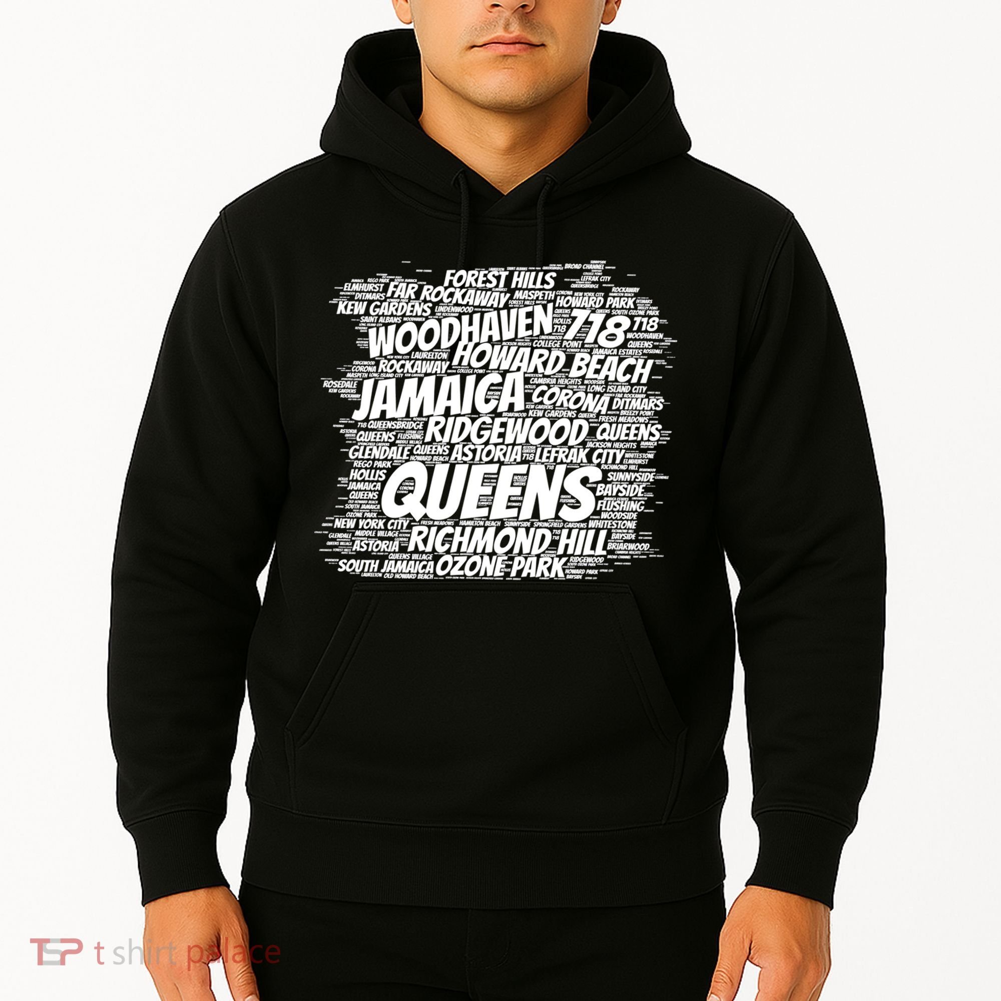 Born Raised In Queens Borough New York City Hoodie