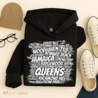 Born Raised In Queens Borough New York City Hoodie thumb 4