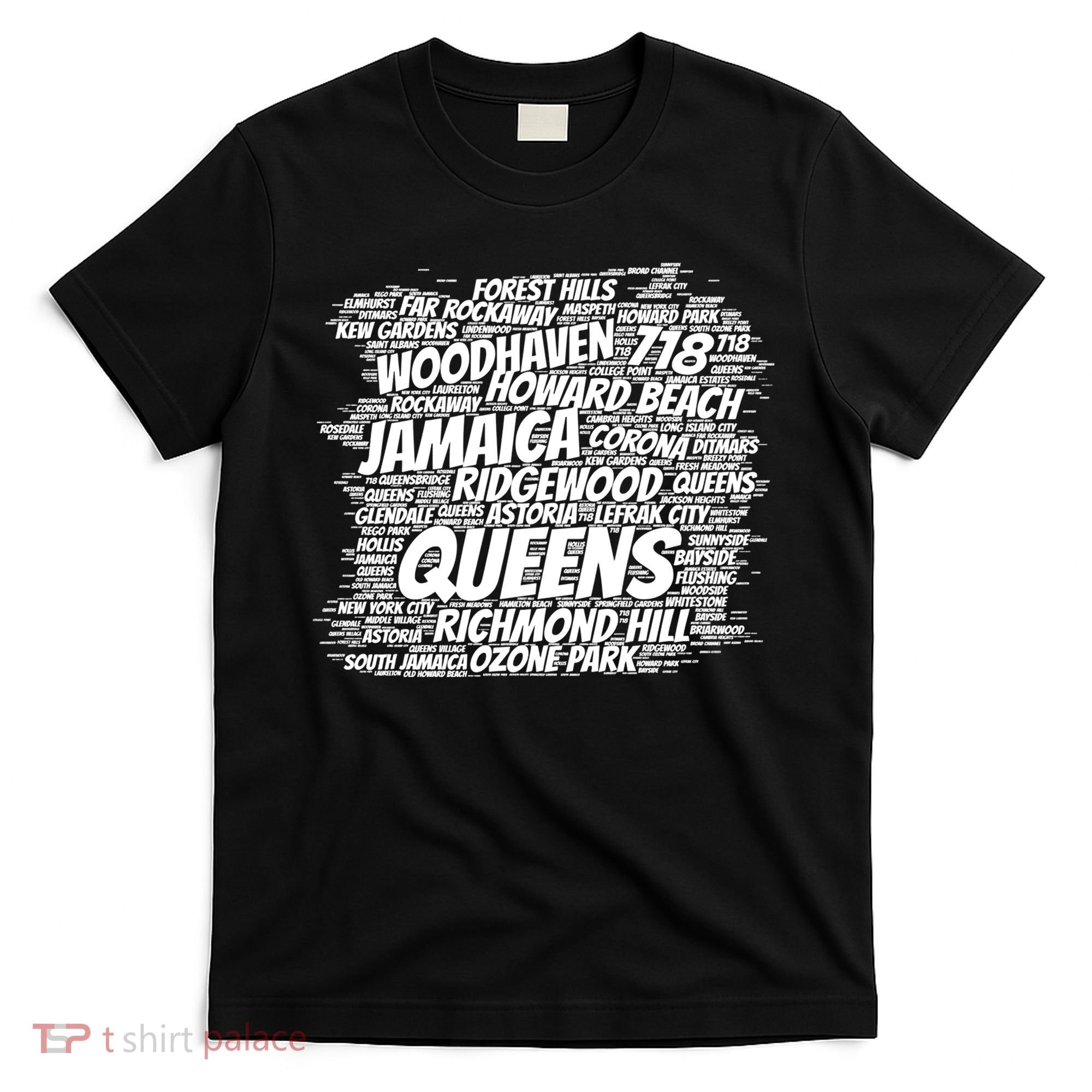 Born Raised In Queens Borough New York City T-Shirt