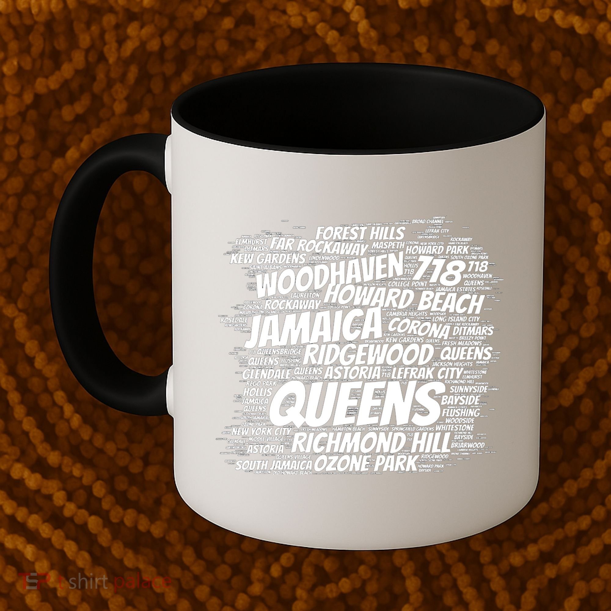 Born Raised In Queens Borough New York City Coffee Mug