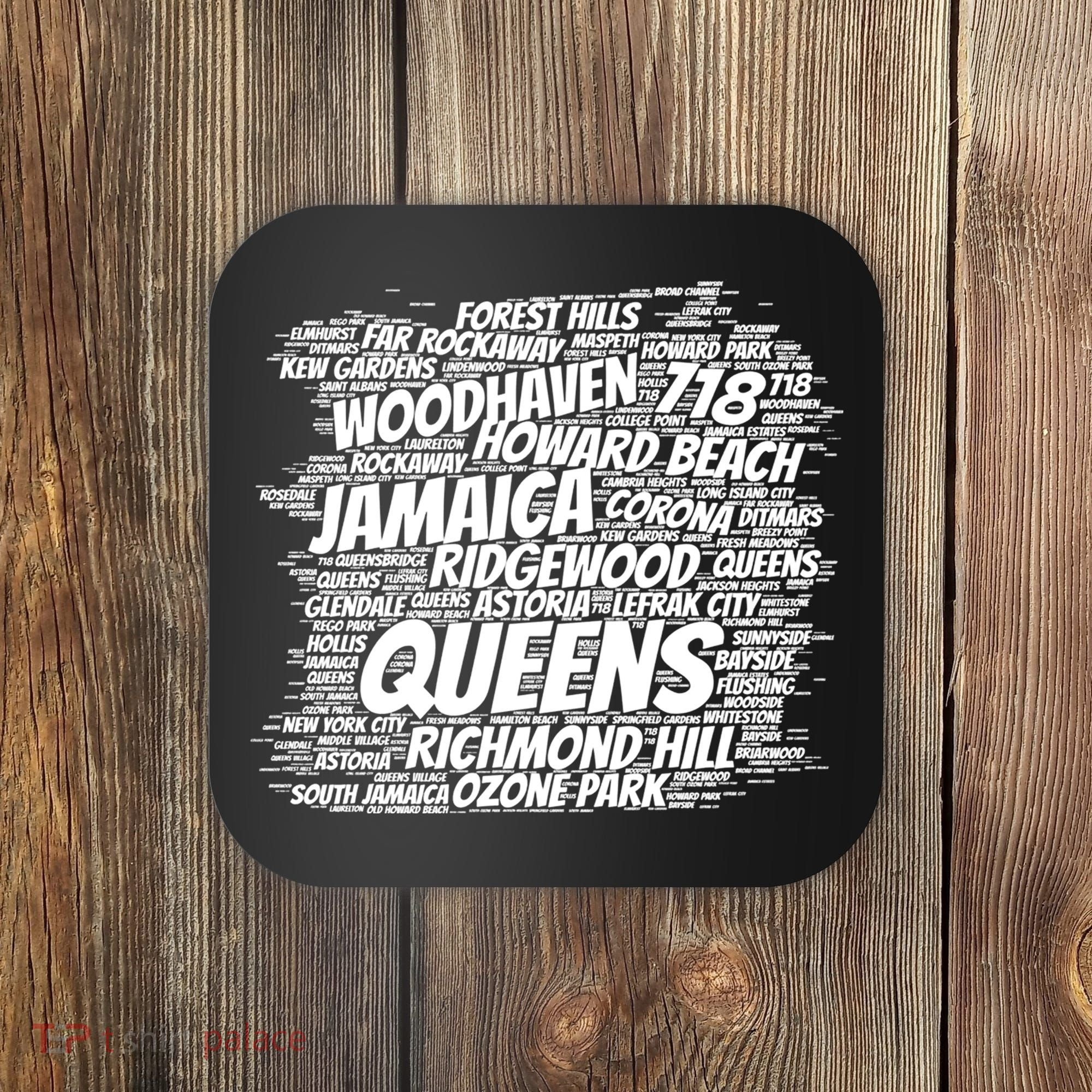 Born Raised In Queens Borough New York City Coaster