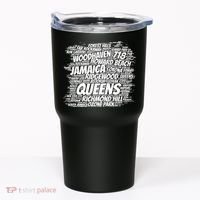 Born Raised In Queens Borough New York City Tumbler thumb 0