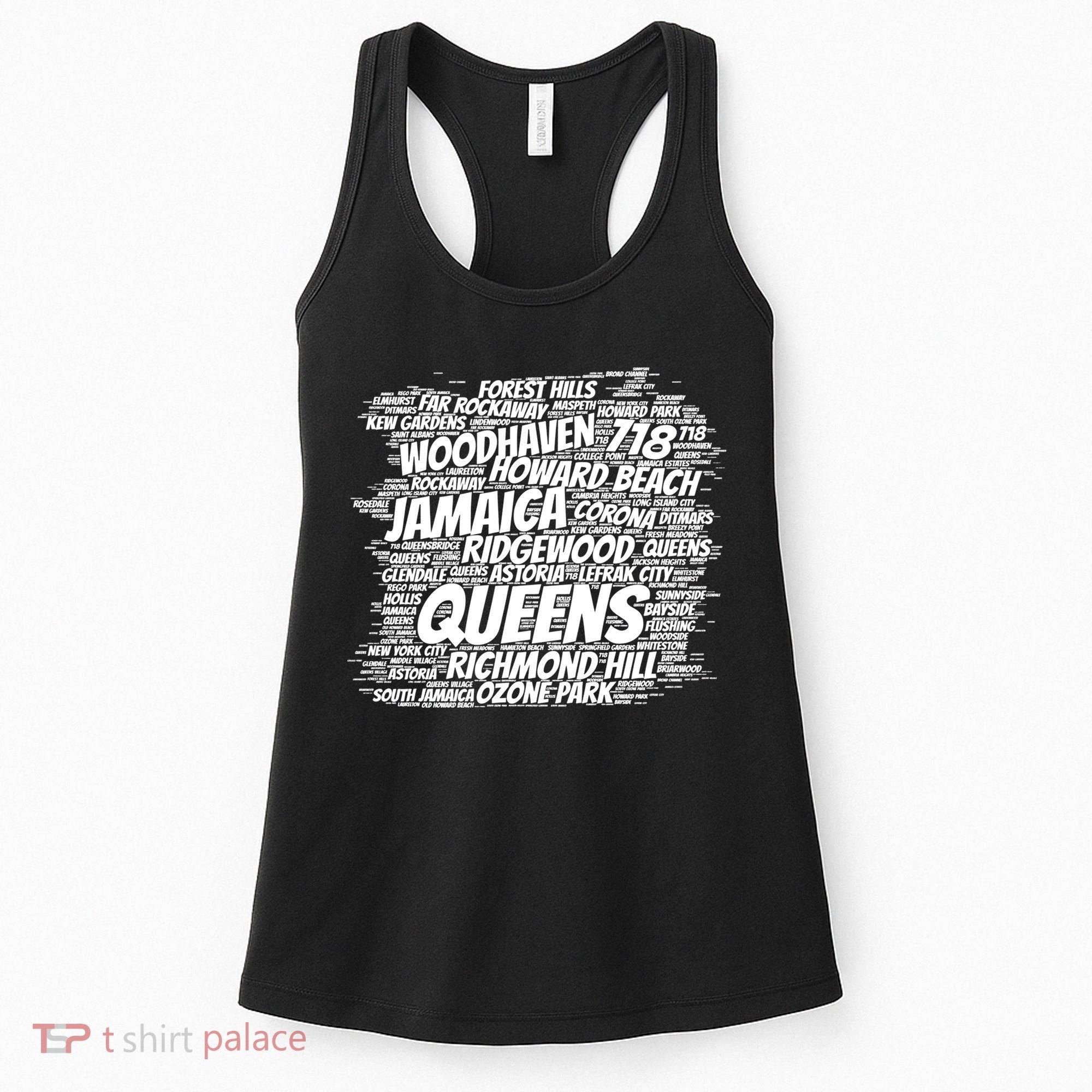 Born Raised In Queens Borough New York City Women's Tank Top