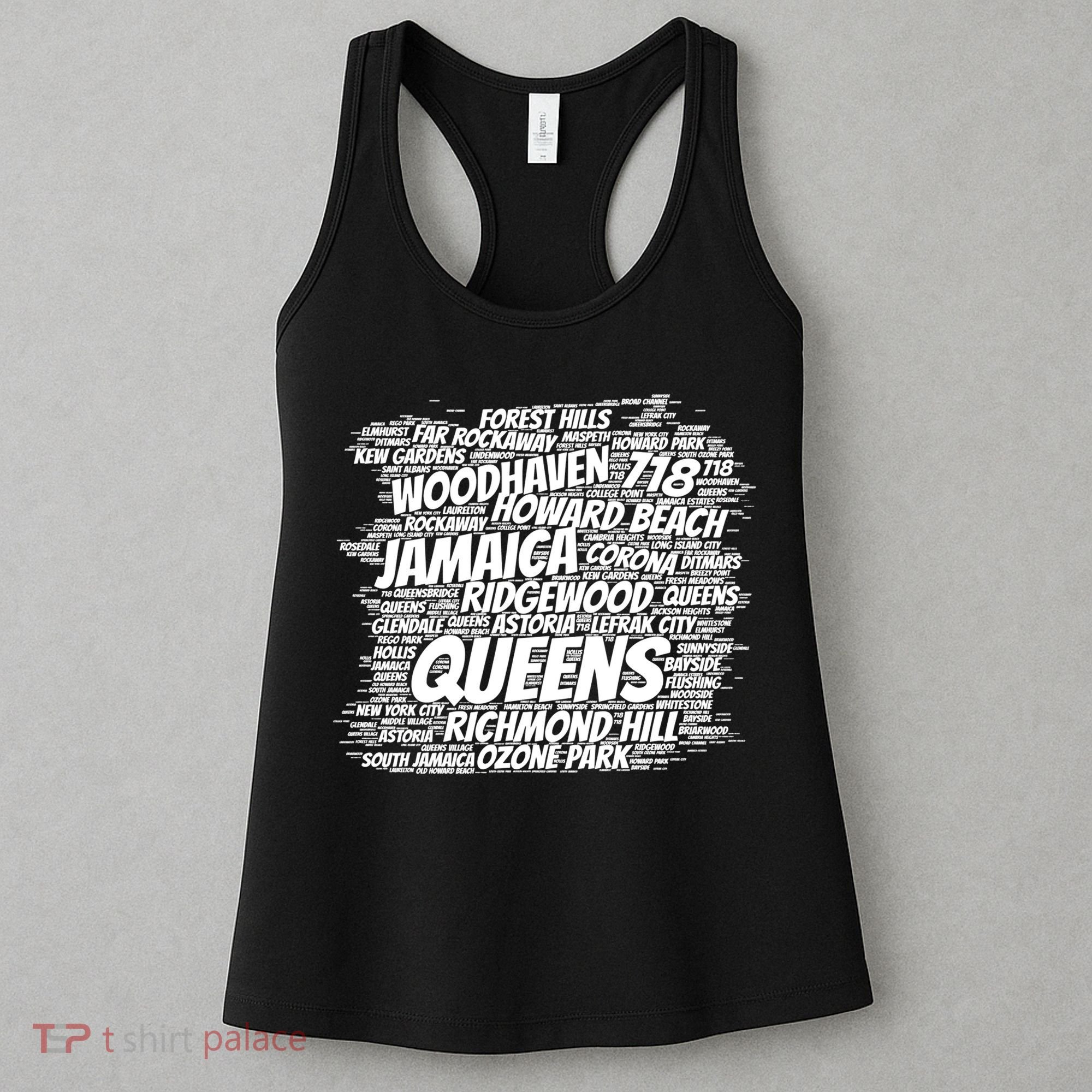 Born Raised In Queens Borough New York City Women's Tank Top