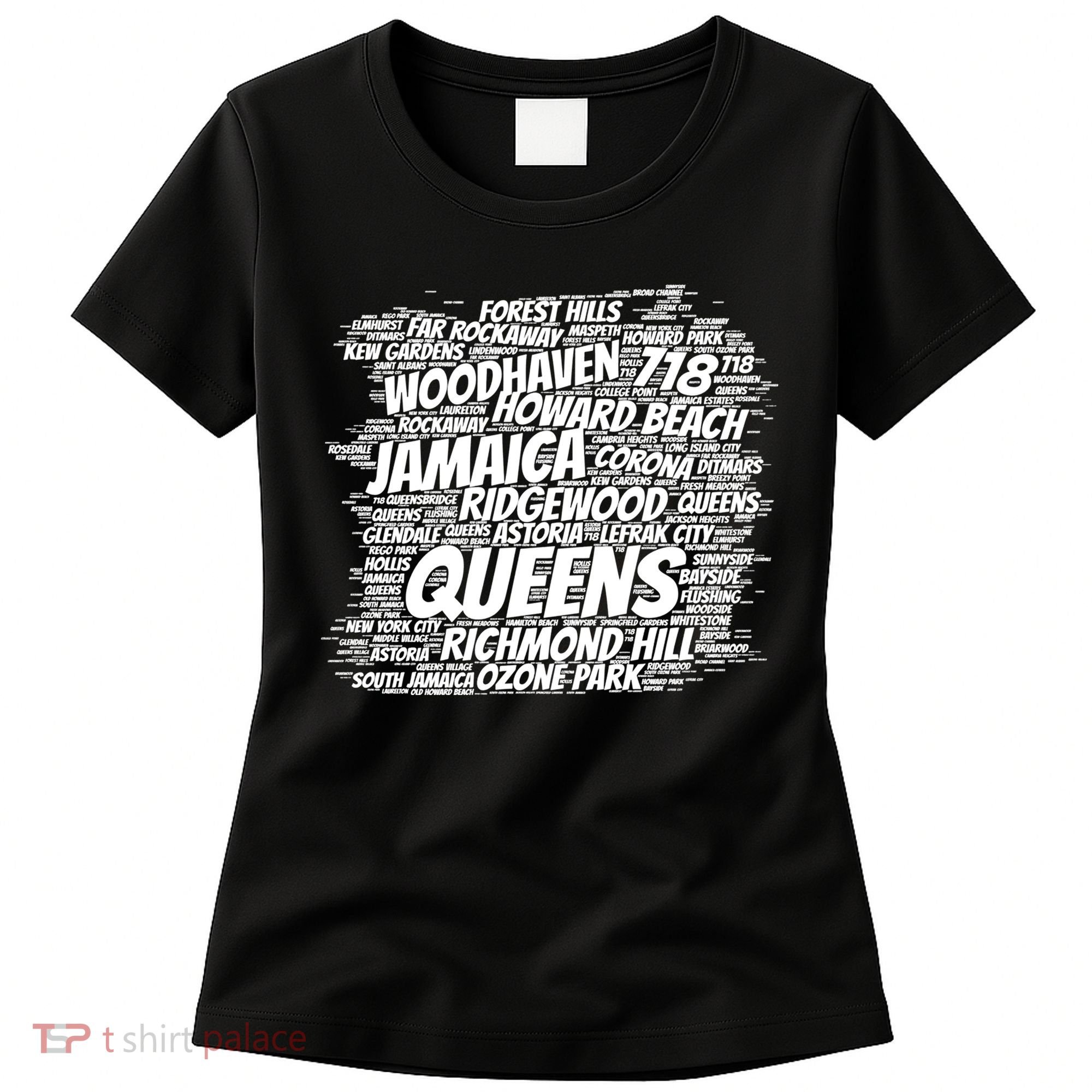 Born Raised In Queens Borough New York City Women's T-Shirt