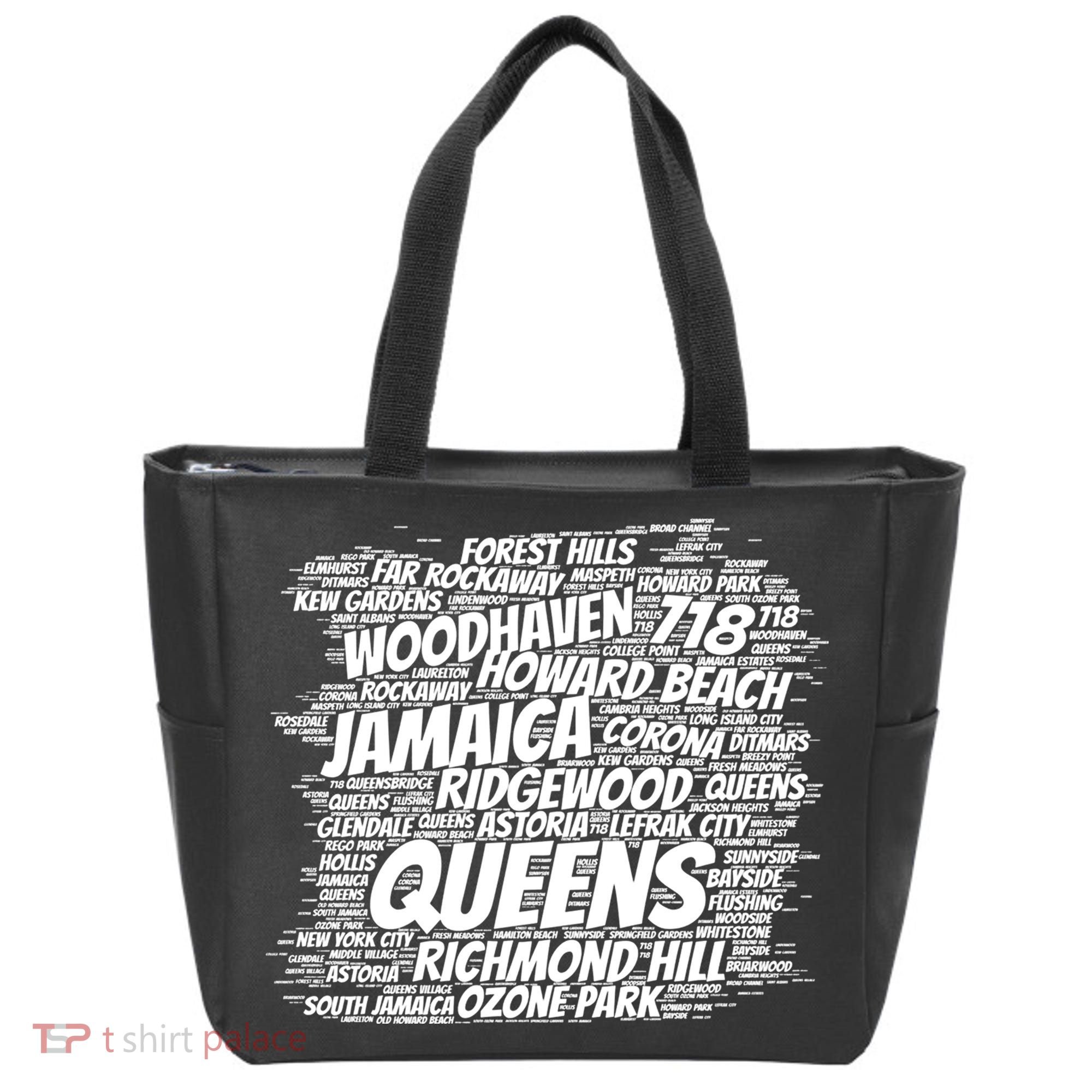 Born Raised In Queens Borough New York City Tote Bag