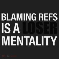 Blaming Refs Is A Loser Mentality Funny Women's Sweatshirt thumb 2