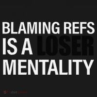 Blaming Refs Is A Loser Mentality Funny USA-Made Doggie Bandana thumb 2