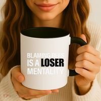 Blaming Refs Is A Loser Mentality Funny Coffee Mug thumb 3