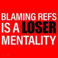 Blaming Refs Is A Loser Mentality Funny Santa Hat thumb 1