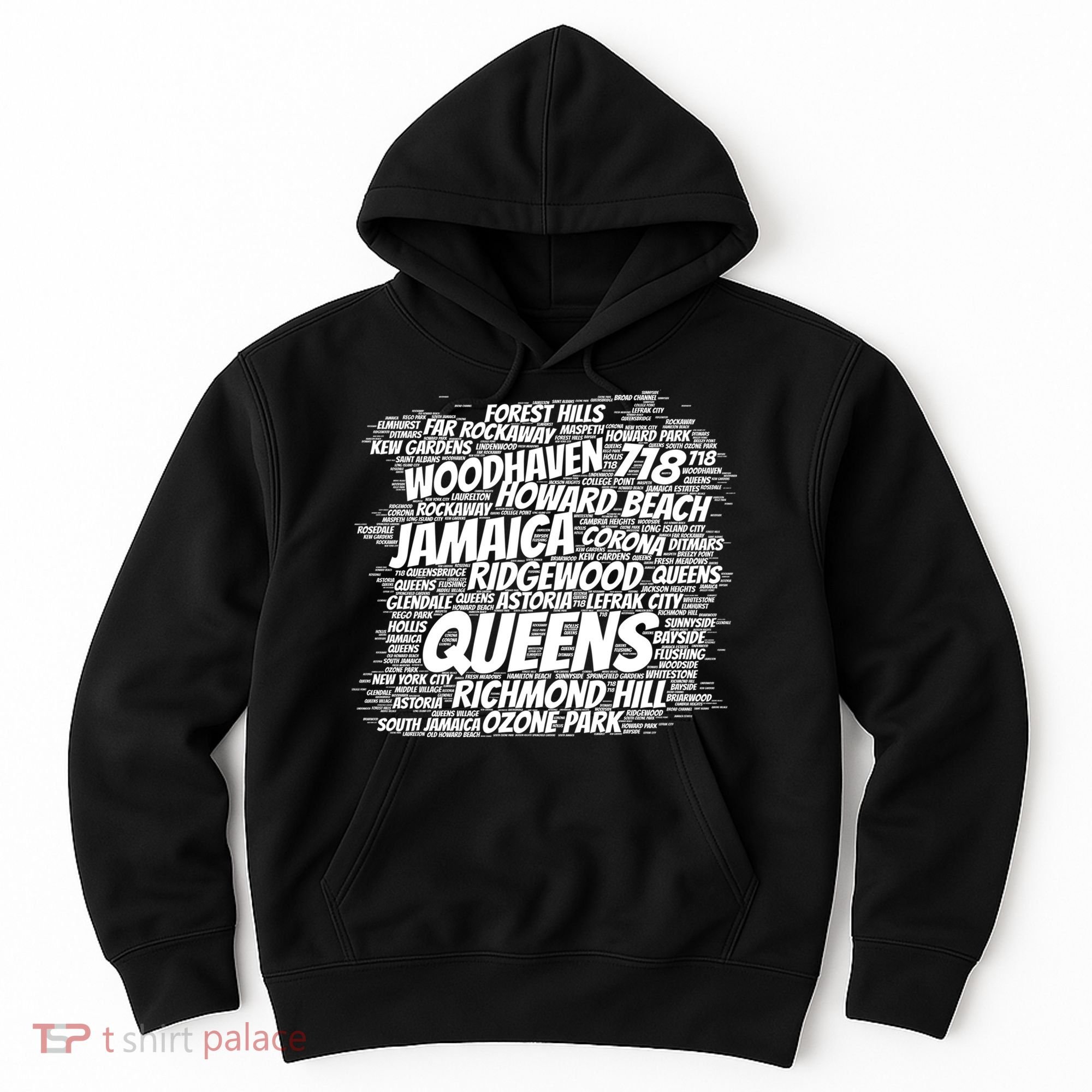 Born Raised In Queens Borough New York City Gift Hoodie