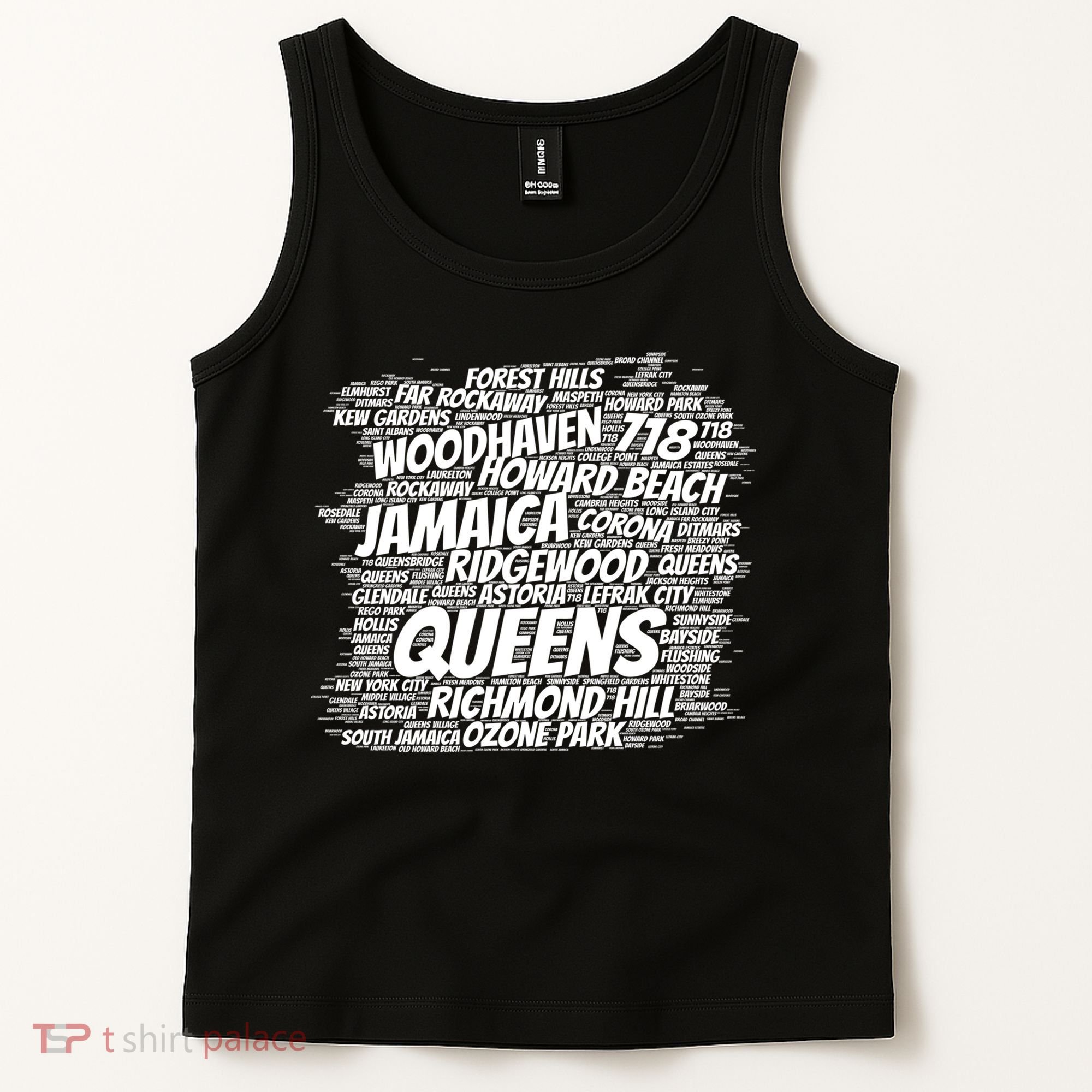 Born Raised In Queens Borough New York City Gift Tank Top