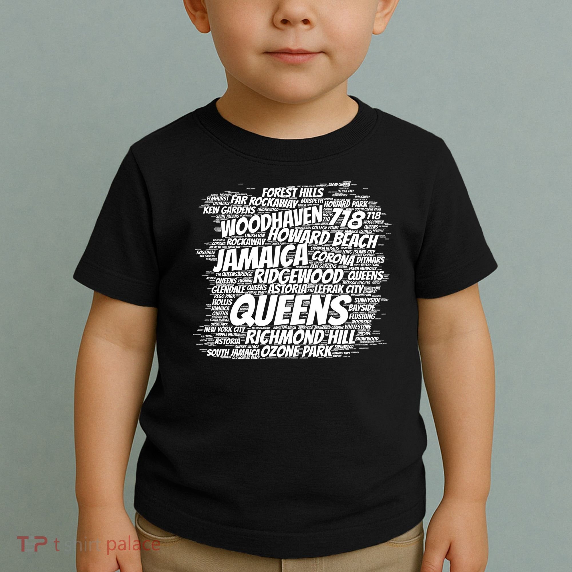 Born Raised In Queens Borough New York City Gift Toddler T-Shirt