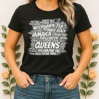 Born Raised In Queens Borough New York City Gift Women's T-Shirt thumb 2