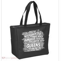 Born Raised In Queens Borough New York City Gift Tote Bag thumb 2