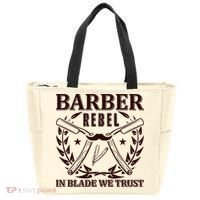 Barber Rebel In Blade We Trust Tote Bag thumb 0