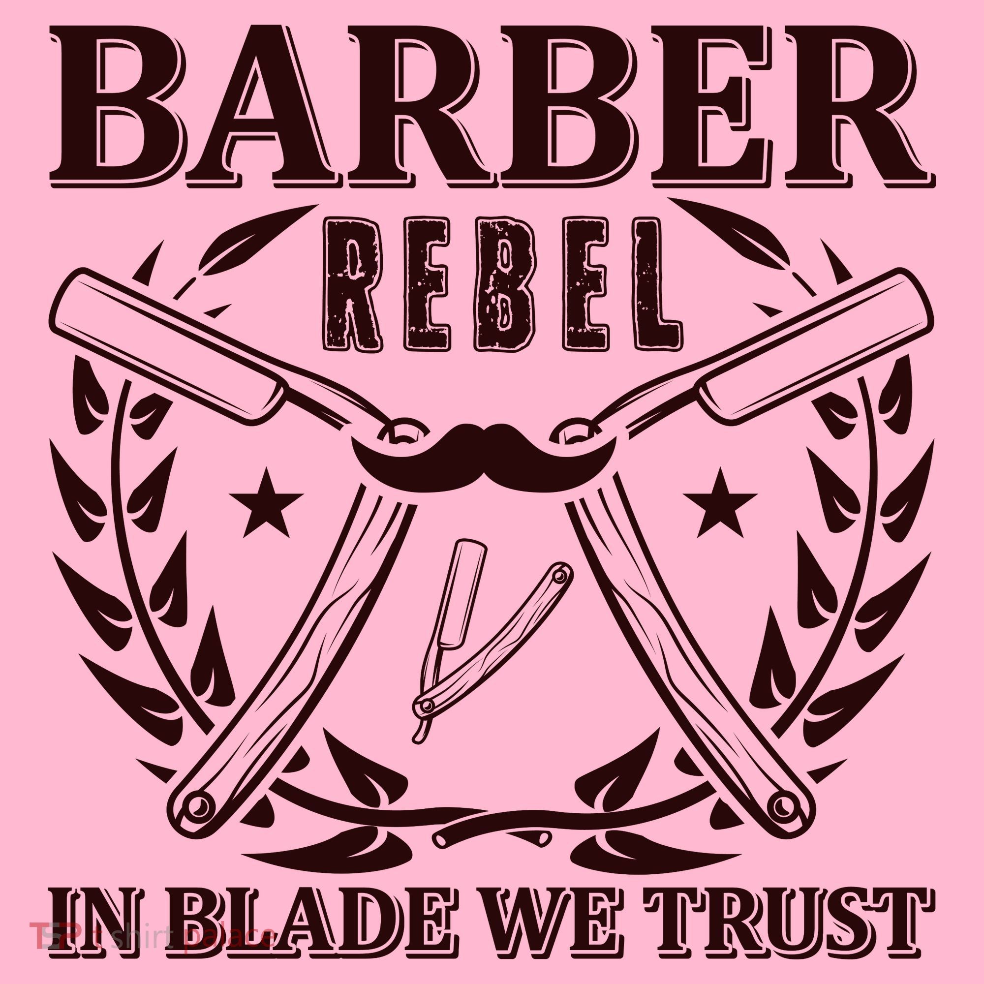Barber Rebel In Blade We Trust Coaster
