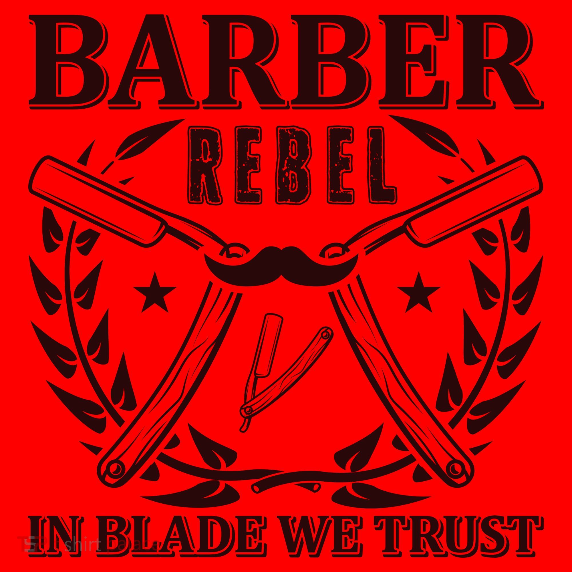 Barber Rebel In Blade We Trust Santa Hat