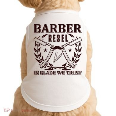 Barber Rebel In Blade We Trust Doggie Tank
