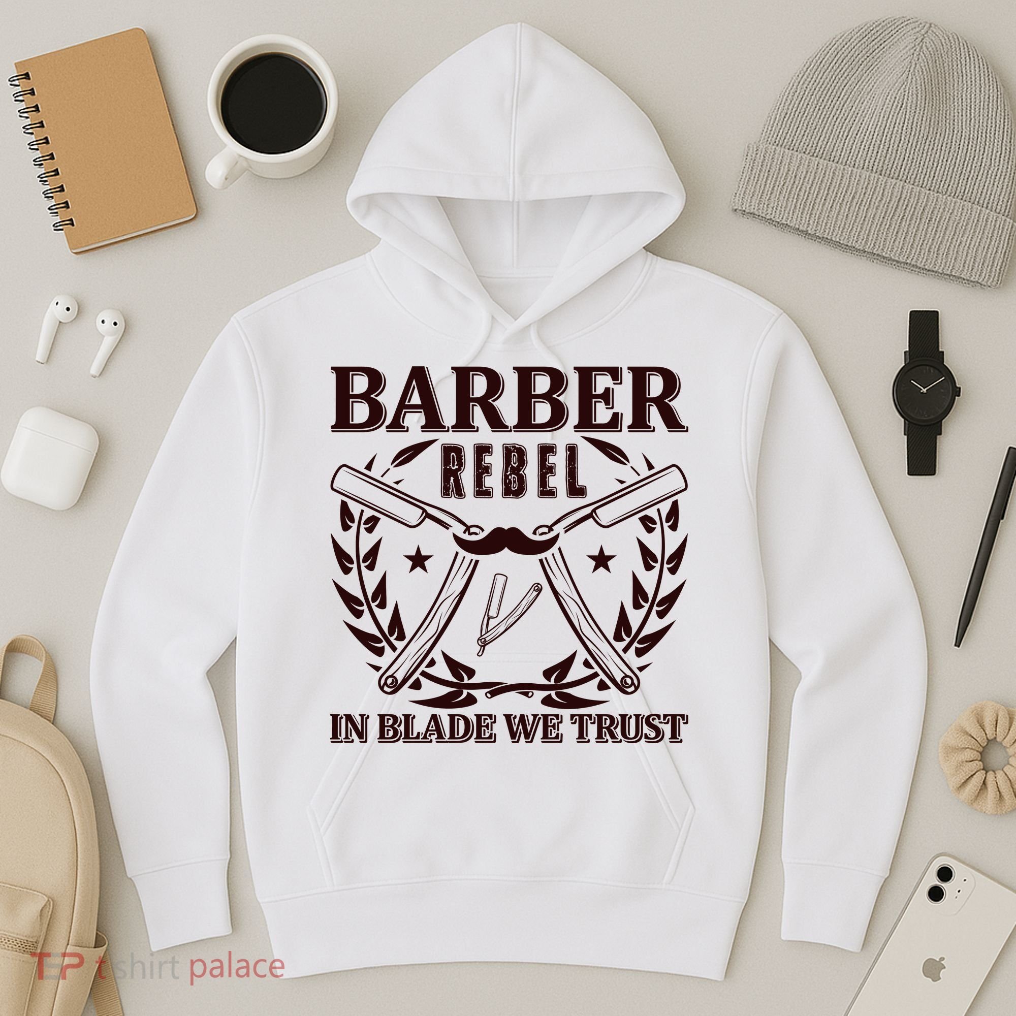 Barber Rebel In Blade We Trust Hoodie